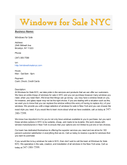 Windows for Sale