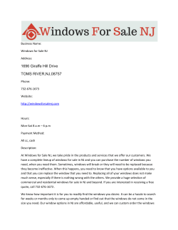 Windows for Sale NJ