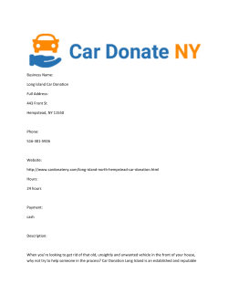 Long Island Car Donation