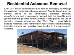 Residential Asbestos Removal Guide
