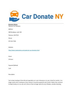Paterson Car Donation