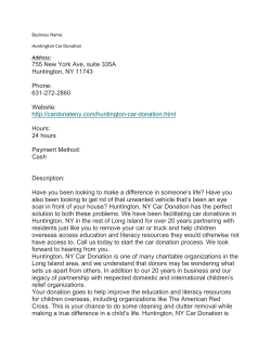 Huntington Car Donation