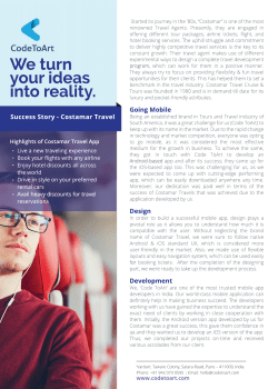 We turn your ideas into