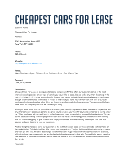 Cheapest Cars For Lease