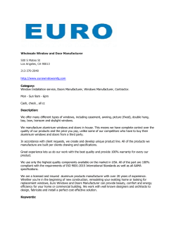 Wholesale Window and Door Manufacturer