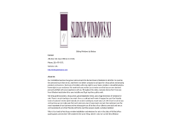 Sliding Windows by Deluxe