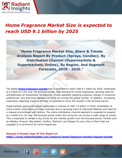 Home Fragrance Market Size is expected to reach USD 9.1 billion by 2025