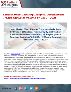 Lager Market- Industry Insights, Development Trends and Sales Volume by 2019 - 2025 