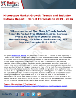 Microscope Market Growth, Trends and Industry Outlook Report - Market Forecasts to 2019 - 2026