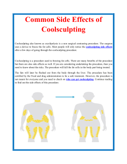 Common Side Effects of Coolsculpting