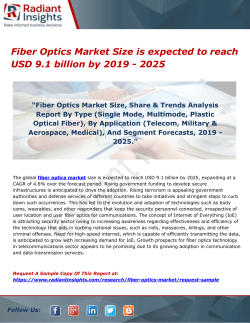 Fiber Optics Market Size is expected to reach USD 9.1 billion by 2019 - 2025 
