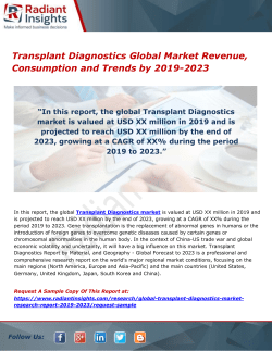 Transplant Diagnostics Global Market Revenue, Consumption and Trends by 2019-2023 