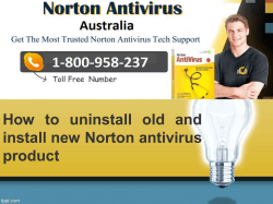 How to uninstall old and install new Norton antivirus product