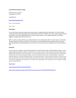 Last Will And Testament Lawyer