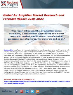 Global Air Amplifier Market Research and Forecast Report 2019-2023 