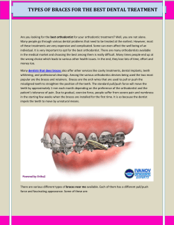 TYPES OF BRACES FOR THE BEST DENTAL TREATMENT
