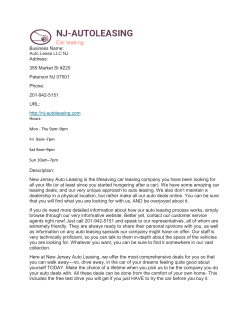 Auto Lease LLC NJ