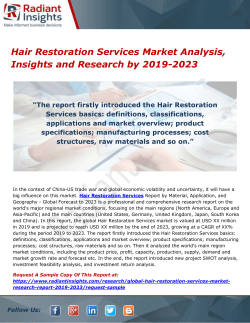 Hair Restoration Services Market Analysis, Insights and Research by 2019-2023 