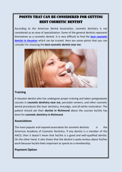 POINTS THAT CAN BE CONSIDERED FOR GETTING BEST COSMETIC DENTIST