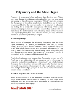 Polyamory and the Male Organ