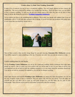 Creative Ideas To Make Your Wedding Memorable (1)