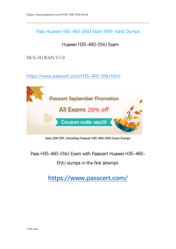 HCS-5G RAN V1.0 H35-460-ENU Dumps