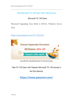 Microsoft MCSA 70-743 Exam Dumps