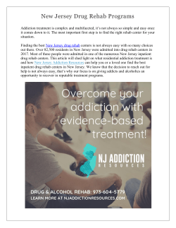 New Jersey Drug Rehab Programs