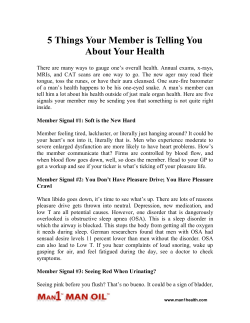 5 Things Your Member is Telling You About Your Health