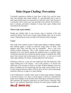 Male Organ Chafing - Prevention
