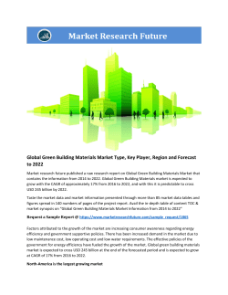 Global Green Building Materials Market 