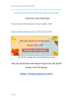 Check Point CCSE Update R80 156-915.80 Exam Dumps