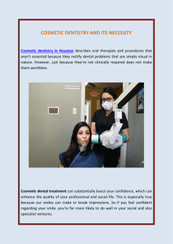 Cosmetic Dentistry And Its Necessity