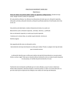 PRACTICAS DE MICROSOFT WOR 2010