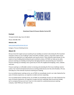 Downtown Power & Pressure Washer Service NYC