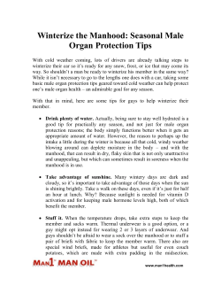 Winterize the Manhood - Seasonal Male Organ Protection Tips