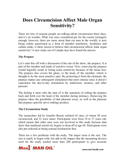 Does Circumcision Affect Male Organ Sensitivity