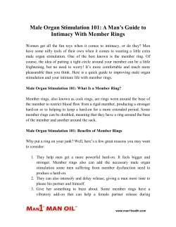Male Organ Stimulation 101 - A Man’s Guide to Intimacy With Member Rings