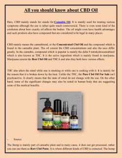 All you should know about CBD Oil