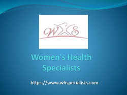 Women s Health Specialists Rockville
