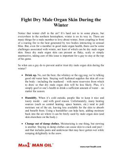Fight Dry Male Organ Skin During the Winter