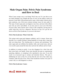 Male Organ Pain - Pelvic Pain Syndrome and How to Deal