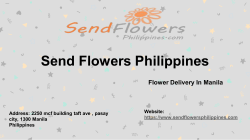 Flowers Delivery Philippines