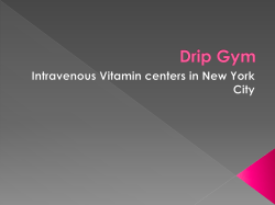 Intravenous Vitamin centers in New York City