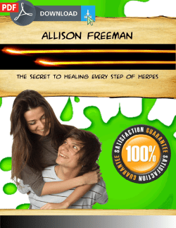 One Minute Herpes Cure EBOOK PDF Allison Freeman Free Special Report